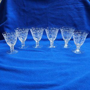 Vintage Fostoria Chintz Oyster/Fruit Cocktail